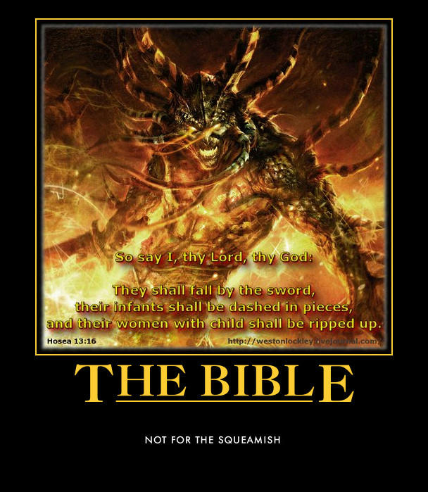 Bible Hosea 13 16 evil demon Yahweh